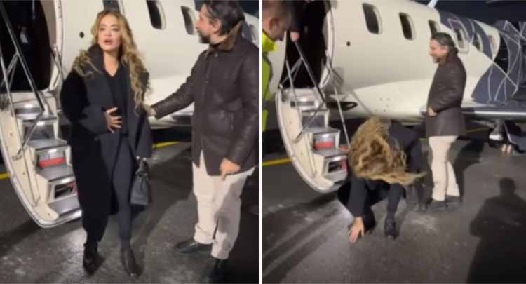 Vjen në atdhe për të festuar ditëlindjen, momenti kur Rita Ora prek me mall tokën e Kosovës