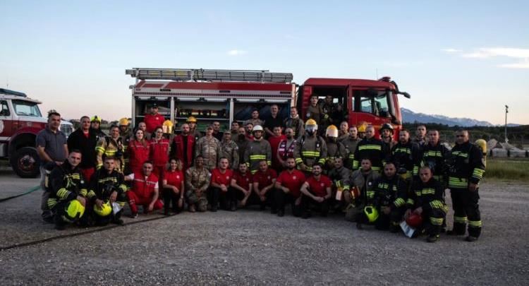 KFOR-i dhe ekipet emergjente bashkojnë forcat në Bondsteel, trajnim për jetë dhe siguri