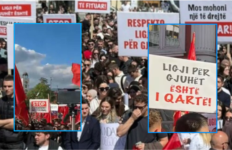 ‘Gjuha shqipe është amanet’: Mes arrestimeve, përfundon protesta e studentëve shqiptarë në Shkup