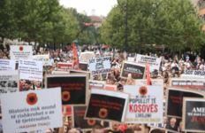 “Jo në emër të studentëve”, studentët protestojnë në Prishtinë pas vendimit në Hagë