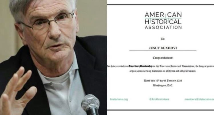 Jusuf Buxhovi bëhet anëtar i Asociacionit Amerikan të Historisë
