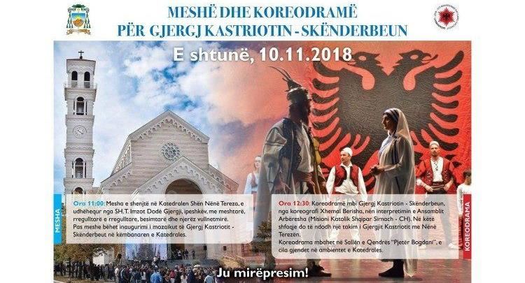 Kisha katolike e Kosovës kujton trimërinë e Gjergj Kastriotit dhe shpirtin e Shën Nënë Terezës