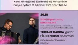 ReMusica Festival rikthehet me edicionin e 25-të, “Continuum”, nga 26 tetori deri më 1 nëntor