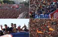 Çmenduri në Madrid: Rreth 2 milionë njerëz u bënë pritje spektakolare kampionëve të rinj të botës