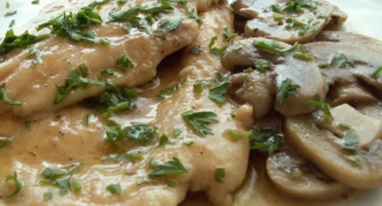 Eskallop viçi me kërpudha