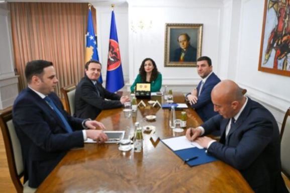 Pa ndonjë rezultat në takim, pas krerëve të partive del në konferencë edhe Osmani