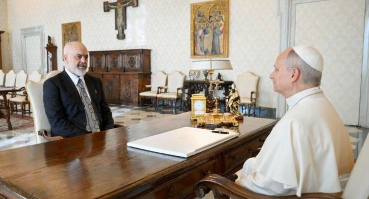 Leoni XIV pret kryeministrin e Republikës së Shqipërisë