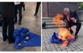Kandidati për president të Polonisë djeg flamurin e BE-së – i hiqet imuniteti europarlamentar