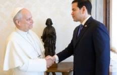 Papa takon Rubion: ripohon impenjimin për paqen dhe për marrëdhënie të mira me SHBA-në