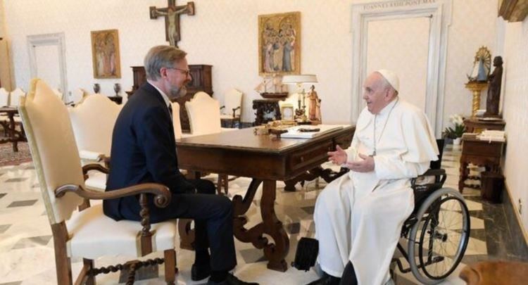 Papa priti kryeministrin e Republikës Çeke Petr Fiala