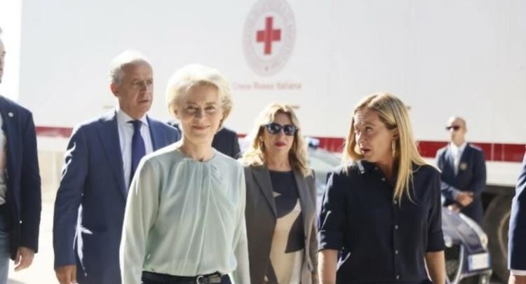 Meloni dhe von der Leyen vizitë në ishullin e ‘pushtuar’ italian, zotohen për luftë ndaj kontrabanduesve të njerzëve