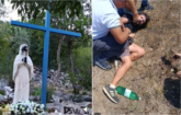 ‘Zonja është djall’: Ekstremistët përdhosin statujat e Shën Marias dhe altarin e pishtarit në Medjugorje